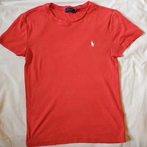 Coral polo top